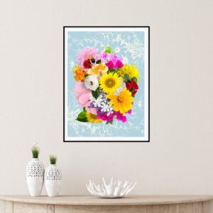 Summer Flowers Wall Art 16x20 @momlifecorner